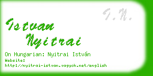 istvan nyitrai business card