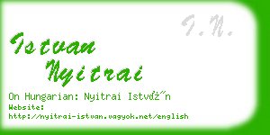 istvan nyitrai business card
